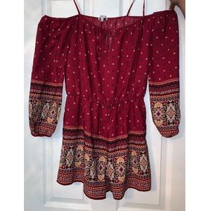 Red/Orange/Yellow Romper